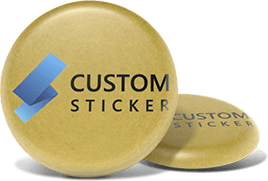 Gold Paper Button Pins Gold Paper Button Pins