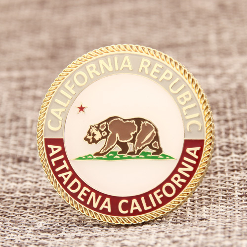 California Flag Custom Pins